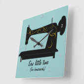 Horloge murale de la machine à coudre antique (Angle)