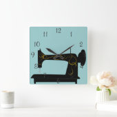 Horloge murale de la machine à coudre antique (Maison)