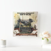 Horloge murale de la machine à écrire (Maison)