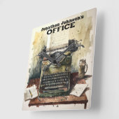 Horloge murale de la machine à écrire (Angle)