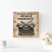 Horloge murale de la machine à écrire de style amu (Maison)