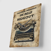 Horloge murale de la machine à écrire manuelle amu (Angle)