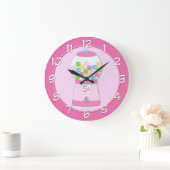 Horloge murale de la machine Bubblegum rose pour e (Maison)