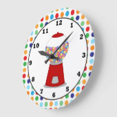 Horloge murale de la machine Red Gumball (Angle)