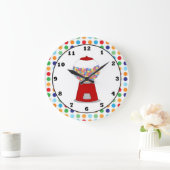 Horloge murale de la machine Red Gumball (Maison)