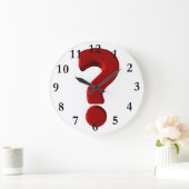 Horloge murale de la marque de question (Maison)