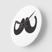 Horloge murale de la moustache (Angle)