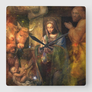 Horloge murale de la nativité