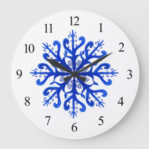 Horloge murale de la neige