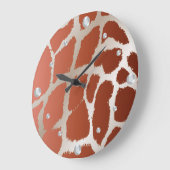 Horloge murale de la peau de girafe (Angle)