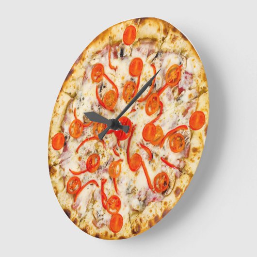 Horloge murale de la pizza (Angle)