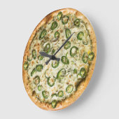 Horloge murale de la pizza (Angle)