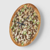 Horloge murale de la pizza (Angle)