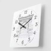 Horloge murale de la porte d'écho (Angle)