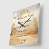 Horloge murale de la règle d'or (Angle)