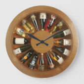 horloge murale de la roue de liqueur en bois (Recto)