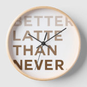 Horloge murale de la typographie amusante (Recto)