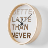 Horloge murale de la typographie amusante (Angle)