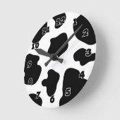 Horloge murale de la vache cache motif | Drôle pos (Angle)