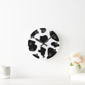 Horloge murale de la vache cache motif | Drôle pos (Maison)