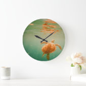 Horloge murale de Lage de tortue de mer (Maison)
