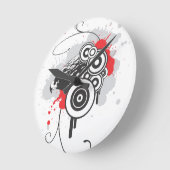 Horloge murale de l'aigle Abstrait (Angle)