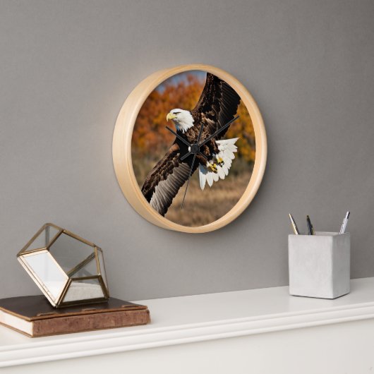 Horloge murale de l'aigle de Designer séduisante. (Bureau)