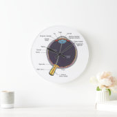 Horloge murale de l'anatomie des yeux (Maison)