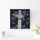 Horloge murale de l'ancienne photo en pierre (Maison)