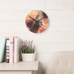 Horloge murale de l'âne hurlant