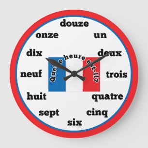 Horloge murale de langue française