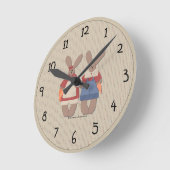 Horloge murale de lapins de campagne mignons (Angle)