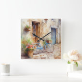 Horloge murale de l'aquarelle (Maison)