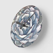 Horloge murale de l'aquarelle agave (Angle)