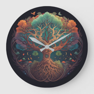 Horloge murale de l'arbre de vie