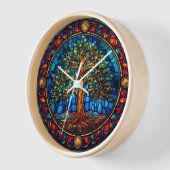Horloge murale de l'arbre de vie (Angle)