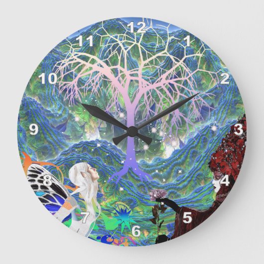 Horloge murale de l'Arbre Magique (Recto)