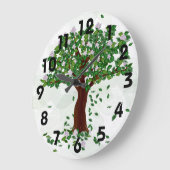 Horloge murale de l'arbre Magnolia (Angle)