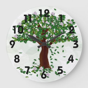 Horloge murale de l'arbre Magnolia