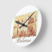 Horloge murale de l'architecture du château de Mir (Angle)