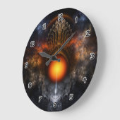 Horloge murale de l'art fractal Dream Orb (Angle)