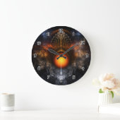 Horloge murale de l'art fractal Dream Orb (Maison)