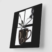 Horloge murale de l'auteur de café (Angle)