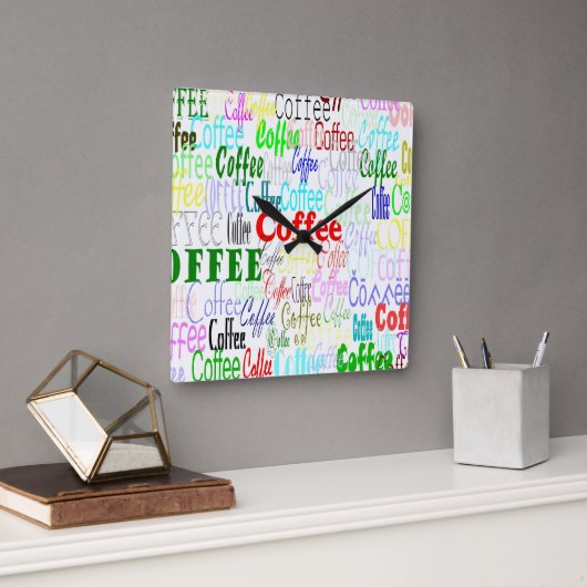 Horloge murale de l'auteur de café (Bureau)