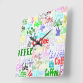 Horloge murale de l'auteur de café (Angle)