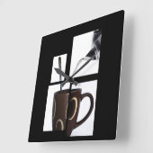 Horloge murale de l'auteur de café (Angle)