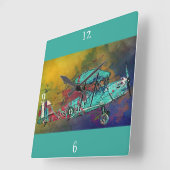 Horloge murale de l'avion classique vintage (Angle)