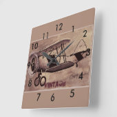 Horloge murale de l'avion vintage (Angle)