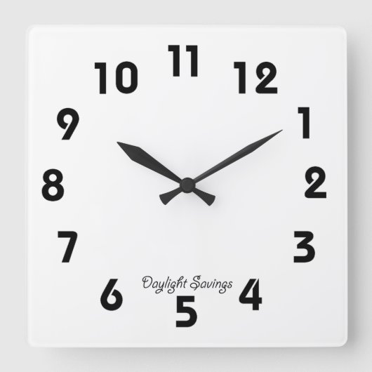 Horloge murale de l'Économie d'été (Recto)