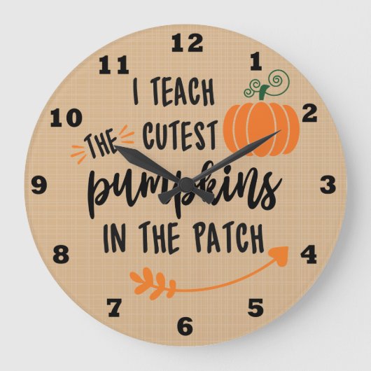 Horloge murale de l'enseignant d'automne (Recto)